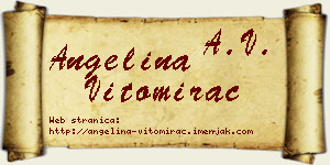 Angelina Vitomirac vizit kartica